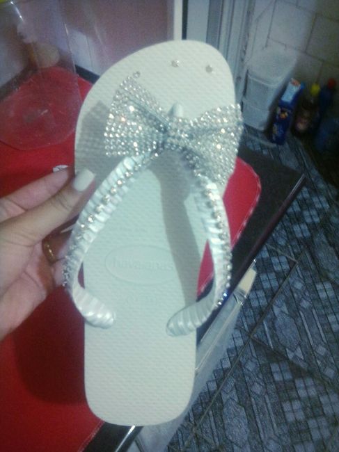 Detalhes do meu casamento: meu chinelo para o grande dia ....vem ver ! - 2
