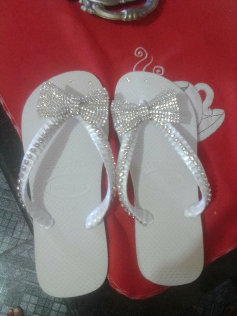 Detalhes do meu casamento: meu chinelo para o grande dia ....vem ver ! - 3