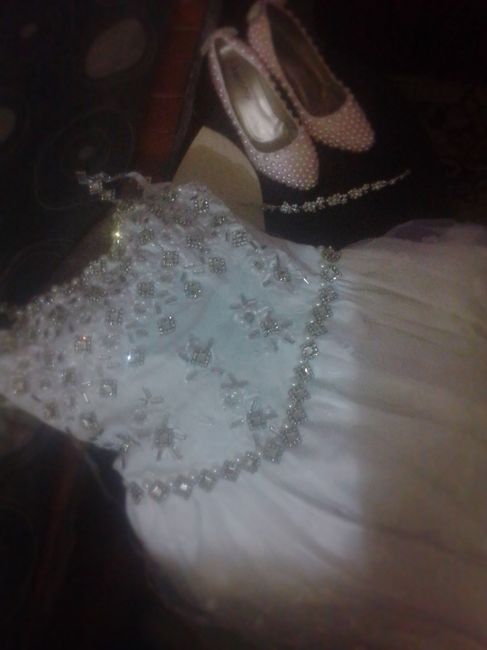 Vestido, sapato, tiara ?