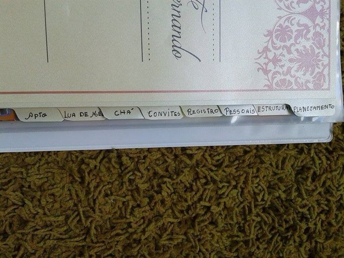 Eu dividi o meu assim, isso mudo de acordo com a necessidade de cada noivinha