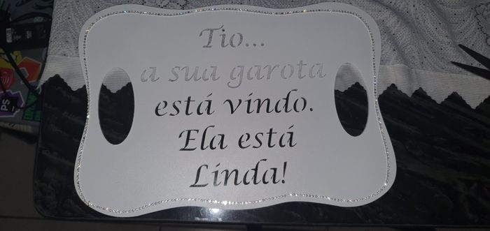 Plaquinha casamento diy 1