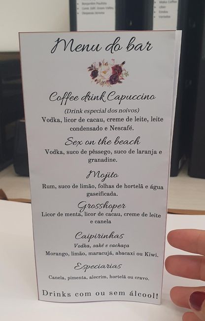 Menu do casamento  #opnião #ajuda 2