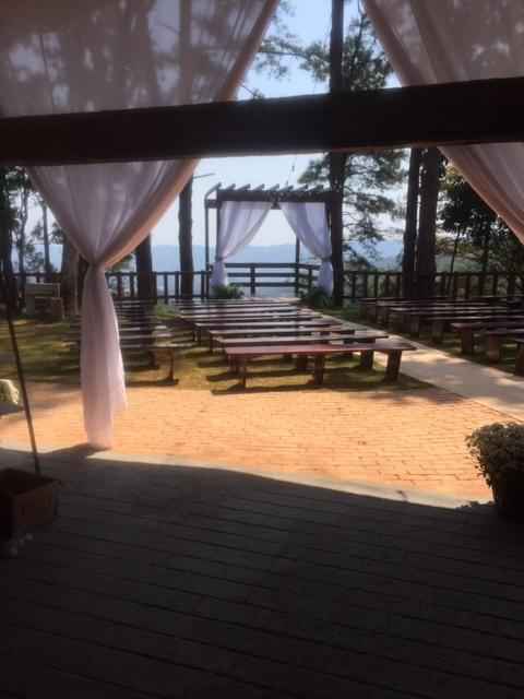 Entrada e vista maravilhosa 