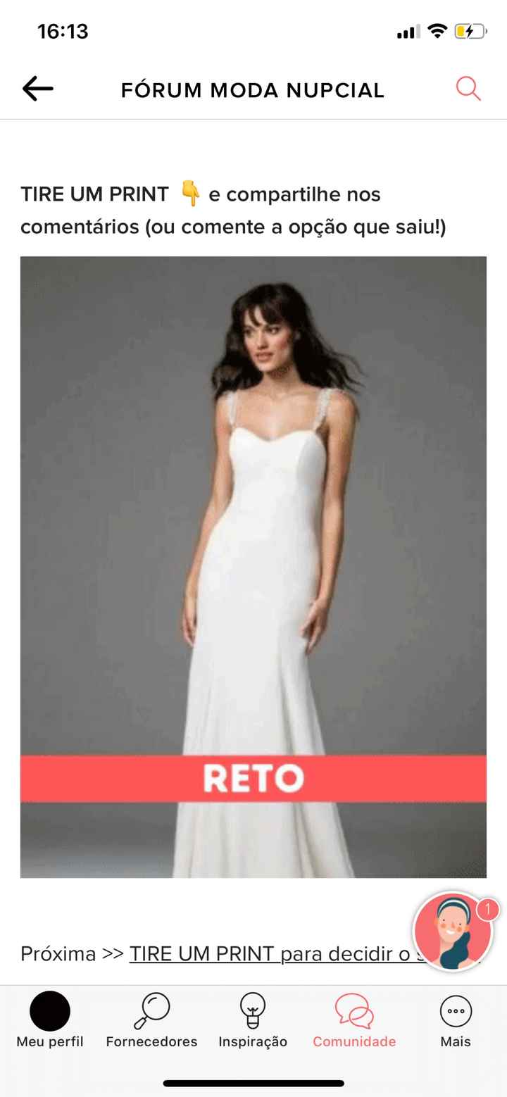 TIRE UM PRINT para decidir o vestido - 1