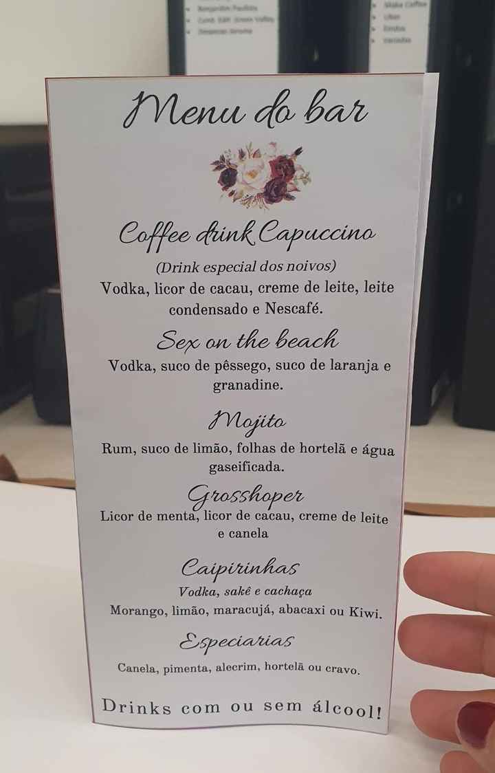 Menu do casamento  #opnião #ajuda - 2