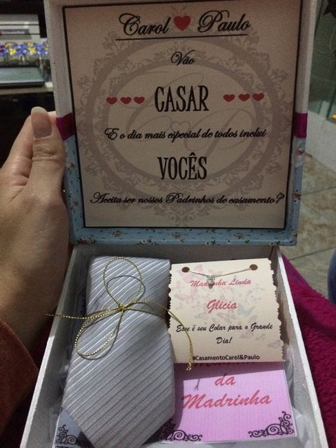 Convites dos padrinhos - 2