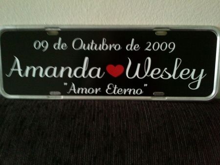 A placa para o carro