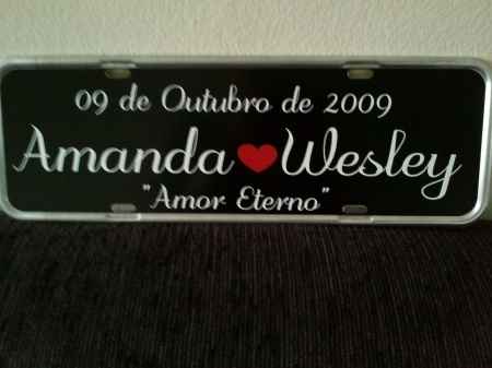 A placa para o carro
