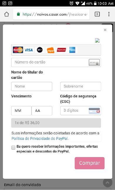 Comparativo de sites de casamento (que oferecem lista de presentes) 1