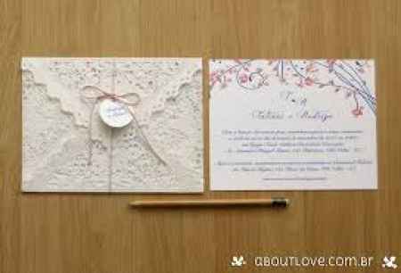 Convite de casamento. - 2