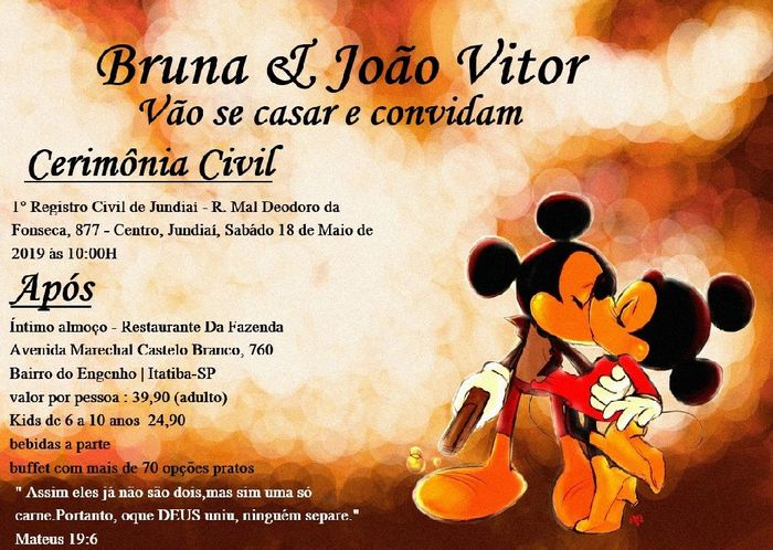 Meu convite do civil! 1