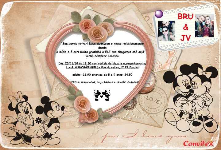 Convite do noivado! - 1