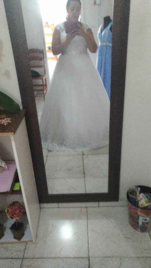 Fechando o meu vestido de noiva!! - 1