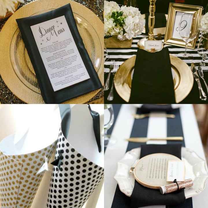 Decoração preto e dourado