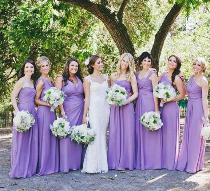 Inspira o madrinhas roxo e lilas