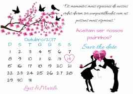 Save the date para padrinhos