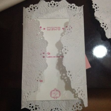 Cardápio Recepção