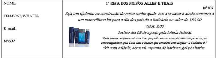 Os bilhetes ficaram assim