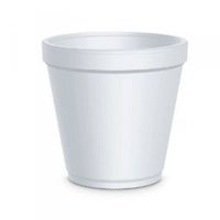 copos de isopor usados como molde