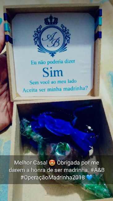  Meus convite para padrinhos e daminhas 💙 - 9
