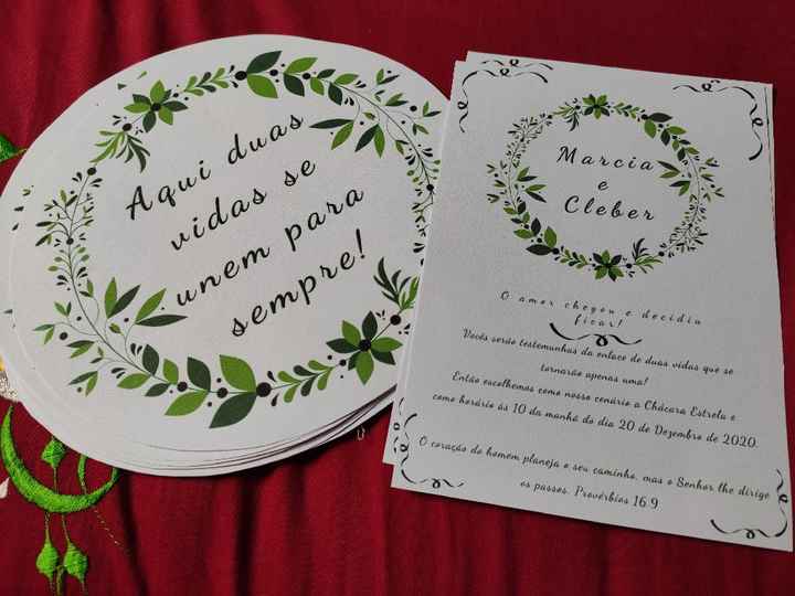 Convites e plaquinhas impressas - 1
