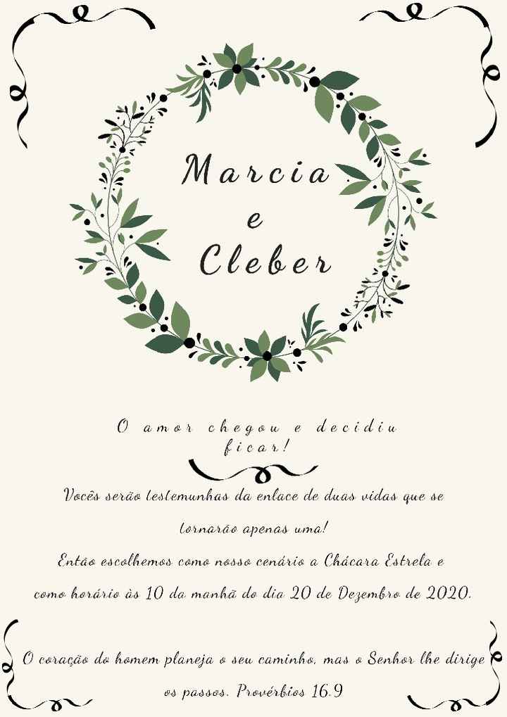 Quem está fazendo convite pela fé! - 1