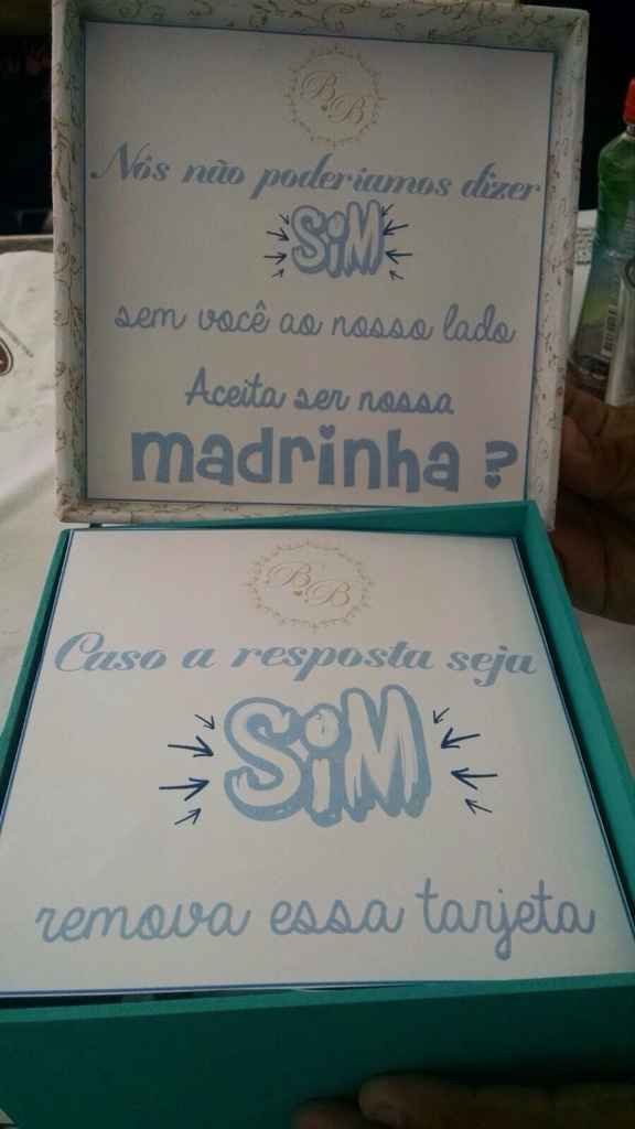 Convidando os meus padrinhos! - 9