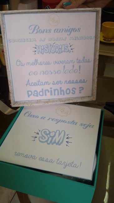 Convidando os meus padrinhos! - 4