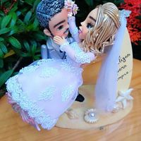 Oiê meninas trabalhamos com topos em biscuit para deuxar seu casamento mais que Perfeito. sou de For