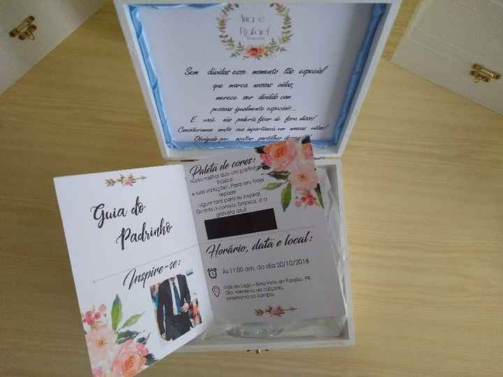 Convites dos padrinhos feito por mim - 4