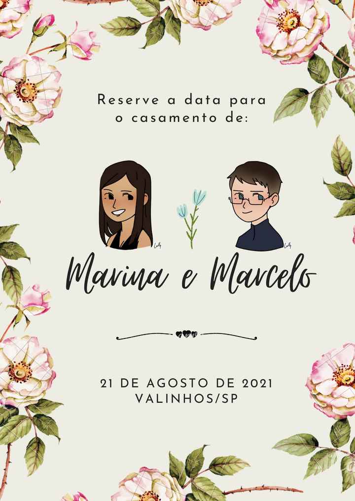 diy - Save the date (reserve a data) no site Canva - me deem as opiniões de vocês! - 1