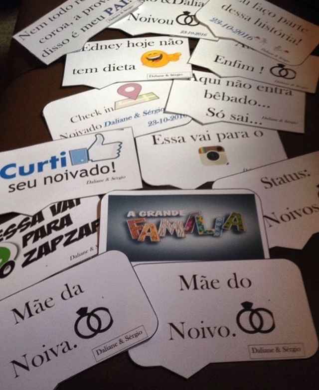 Nossas plaquinhas noivado. - 1