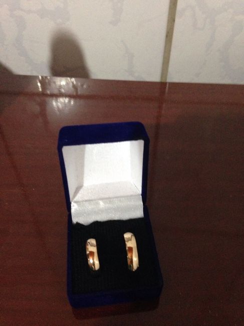 Fotos de nossas alianças no dia do noivado - 2