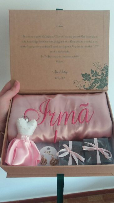 Vestidinho para indicar a cor do vestido da madrinha - #diy 2