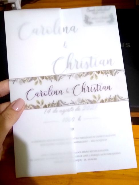 Convite de casamento 