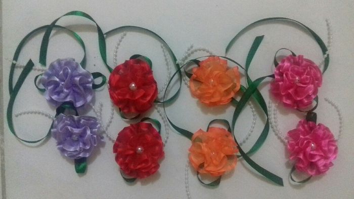 Primeiro diy: corsage e flor da lapela - 2