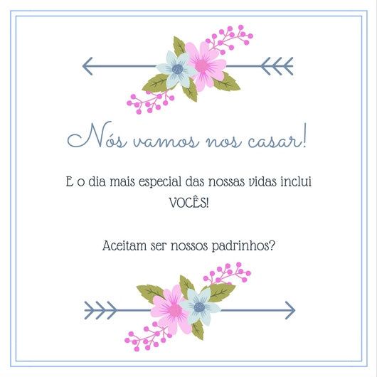 As duas primeiras paginas do meu convite