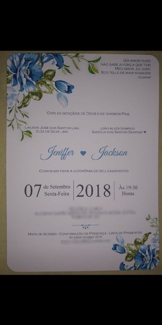 Convites de casamento prontos e estou apaixonada por eles. #vemver 😍 - 4