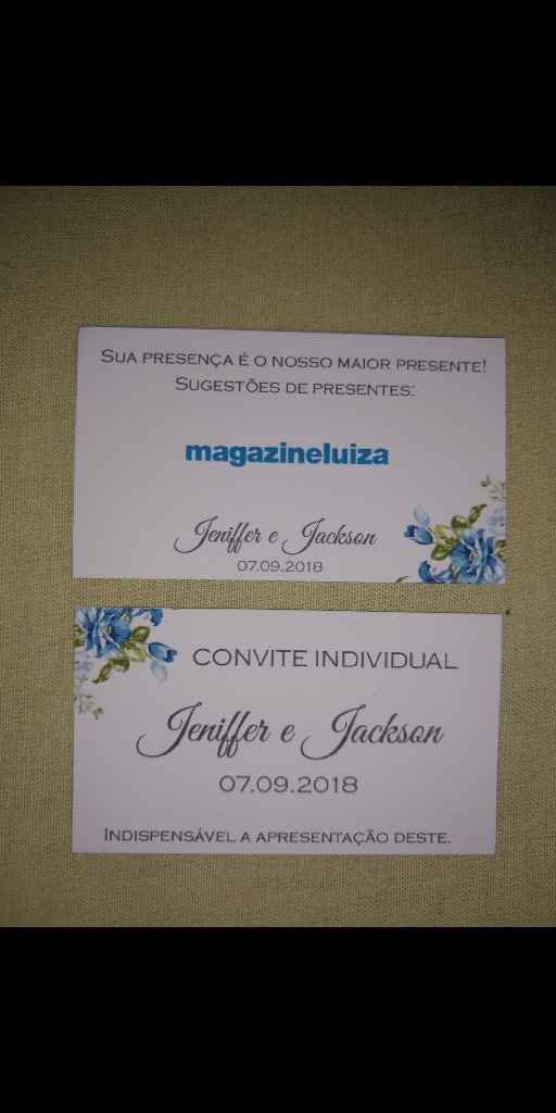 Convites de casamento prontos e estou apaixonada por eles. #vemver 😍 - 1