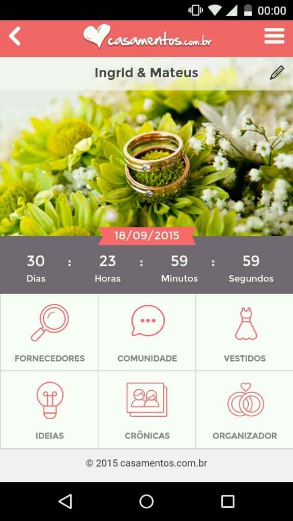 , faltam exatamente 30 dias *-* - 1