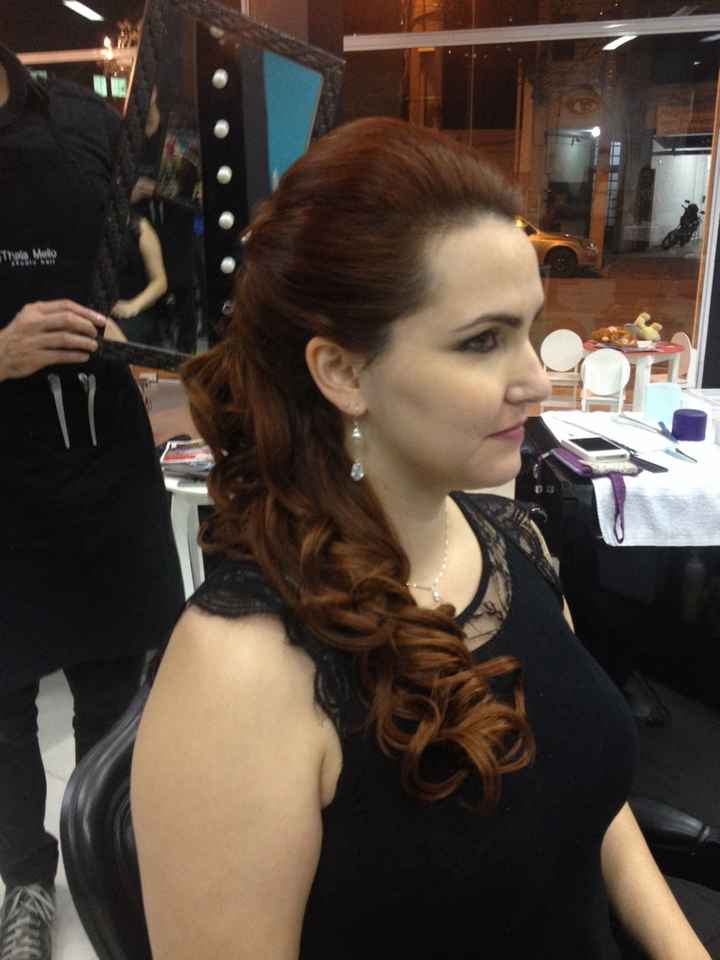 Teste de penteado e maquiagem - 2