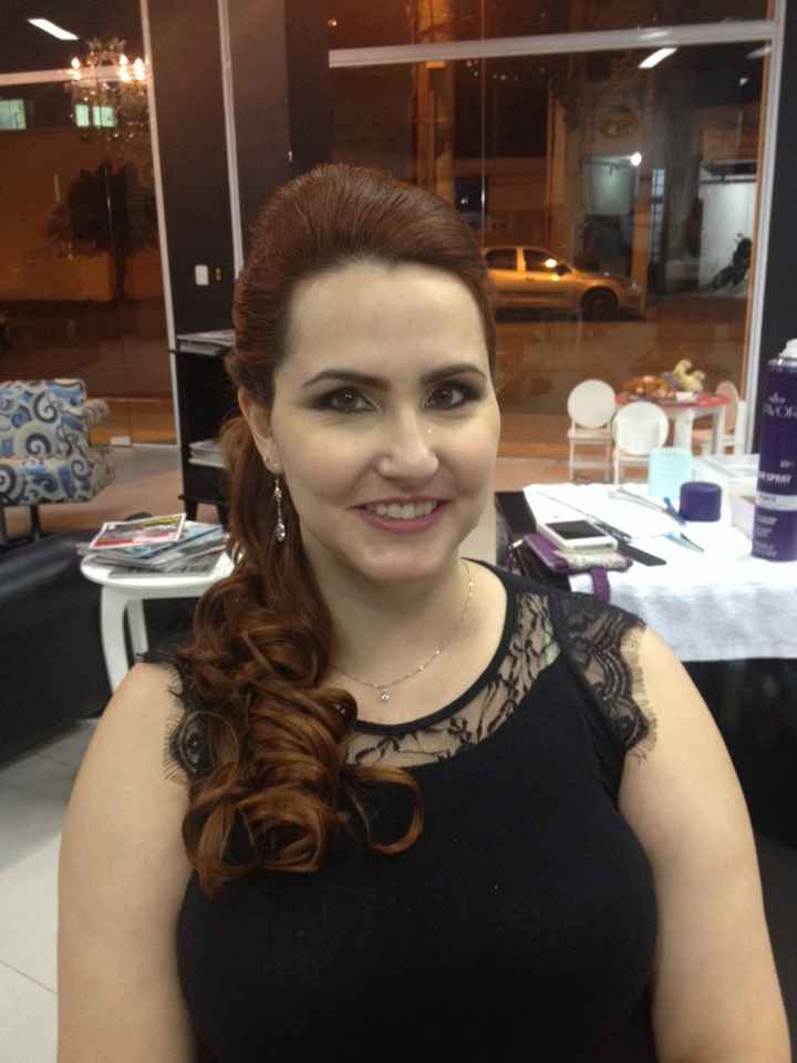 Teste de penteado e maquiagem - 3
