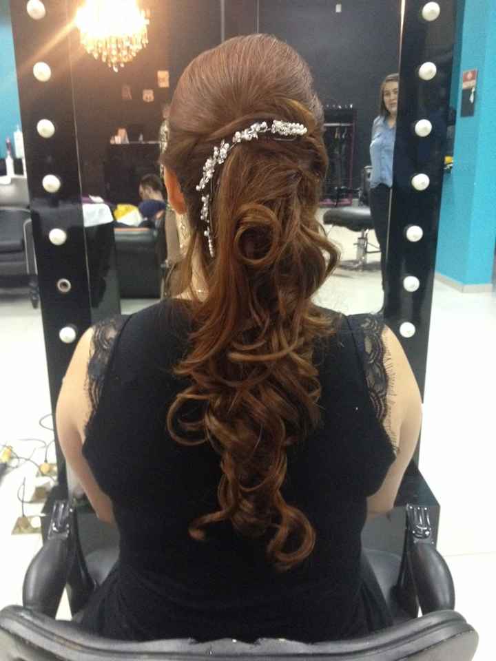 Teste de penteado e maquiagem - 4