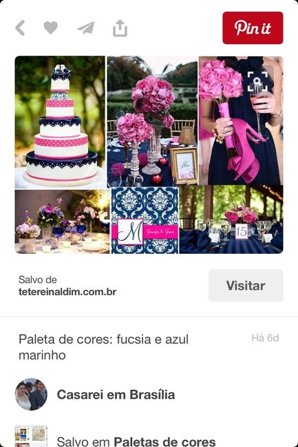 Paleta de cores: pink/fúcsia e azul marinho - 1