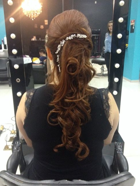 Teste de penteado e maquiagem - 4