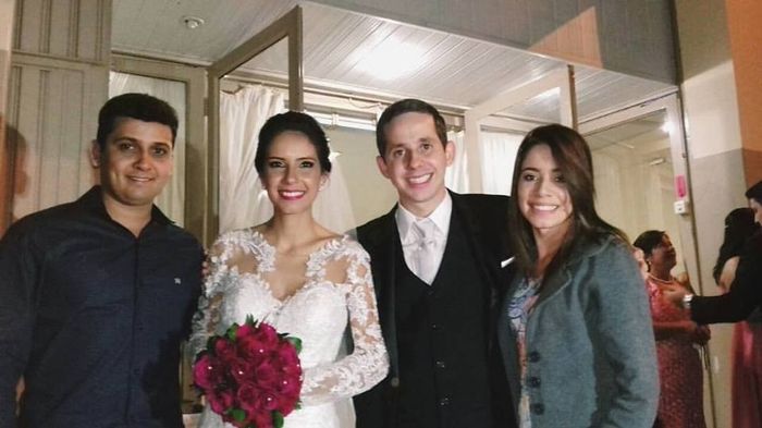 Na saída da igreja