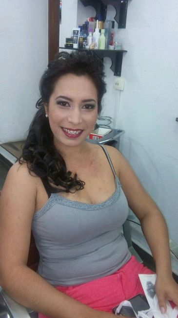 Prova make e penteado. - 2