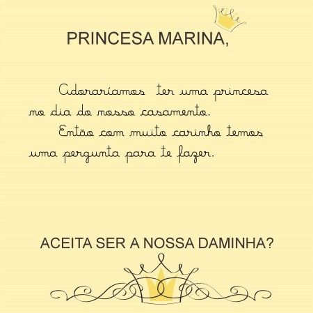 Convite Daminha e Florista