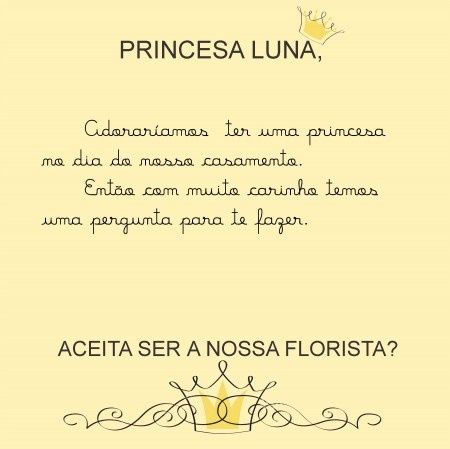 Convite e Florista