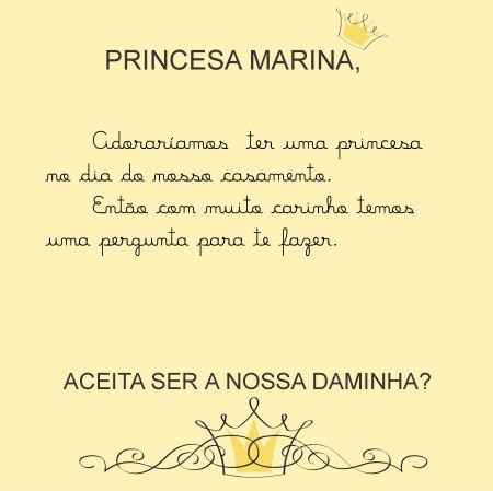 Convite Daminha e Florista